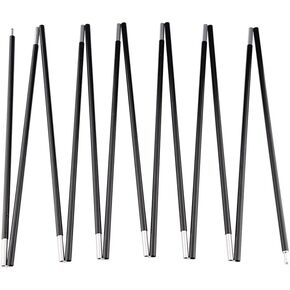 Unassembled Tent Poles Replacement, Female and Male End Tent Compatible, Aluminum Tent Pole Repair Kit.1 Pole Pack