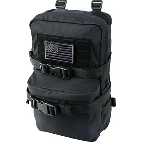 Tactical Mini Molle Hydration Pack,Molle Hydration Carrier with US Flag Water Resistant,Hydropack for Tactical Vest Backpack
