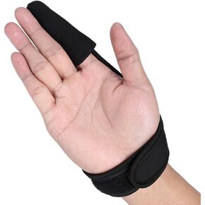 Vbestlife 2Pcs Fishing Finger Glove Black Comfortable Single Index Finger Protector Unisex Elastic Band Glove for Outdoor Fishing Single Finger Fishing Glove Fishing Finger Guard