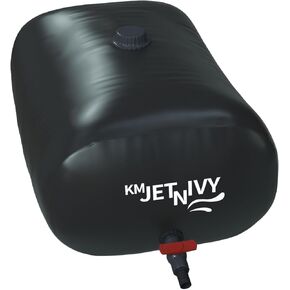 Water Storage Bladder, Collapsible Water Bladder Tanks, Large-Capacity Water Storage Container, Portable Emergency Water Storage Tank (Black 110L)