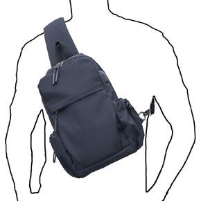 Sling Bag Crossbody Bag Sling Backpack for Men Women, Shoulder Bag Chest Crossbody Bag for Men Women, Lightweight Waterproof Sling Bag for Men Women USB Charging Port Travel Hiking