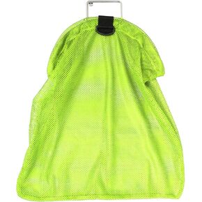 Palantic Spearfishing 5mm SS Wire Handle Neon Yellow Fish Bag Net Mesh, Large 26"