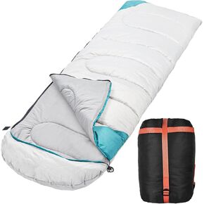 Sleeping Bag Cold Weather-Heating Sleeping Bag with 3 Heating Levels,Waterproof Lightweight Jointable Camping Sleeping Bag and Compression Sack for Camping Hiking Backpacking All Season