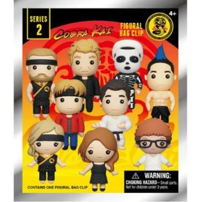 Cobra Kai Series 2 - 3D Figural Foam Bag Clip in Blind Bag - Strike First, Strike Hard, No Mercy