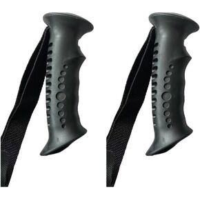2 Pack Trekking Pole Handle Grip Replacement Rubber Sleeve Adapter with Hand Straps for 20mm Dia. Hiking Poles Walking Stick Cane Monopod Climbing Rod