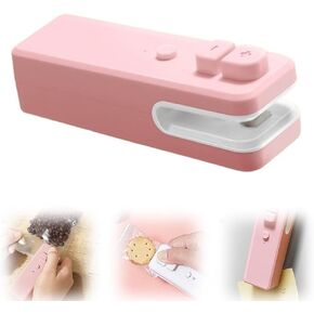 Mini Bag Sealer, 2024 Upgrade USB rechargeable Bag Sealer 2 in 1 Bag Sealer and Cutter Magnetic USB Rechargeable Mini Sealing Machine Heat Seal Tool for Plastic Bags,Snack Bags((Gray)