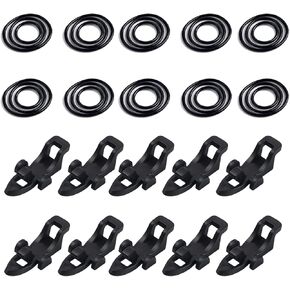 10 Pcs Fishing Hook Keeper，Fishing Hook Keeper for Fishing Rod，Holder with 3 Sizes Rubber Rings，Bait Holder Suitable for a Variety of Fishing Rods Fish Rod Hook Keeper