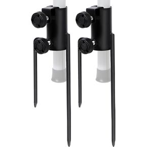 REDCAMP 2 حزمة حامل قضيب خيمة التخييم مع حصص، خيمة محمولة أعمدة أنبوبية ثابتة حامل خطاف خفيف وحقيبة تخزين in Kuwait