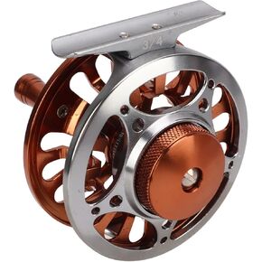 Fly Fishing Reel 3 Bearings CNC Processing Aluminum Alloy Fly Reel for Outdoor Fishing, Qcwwy9uvshy27mo