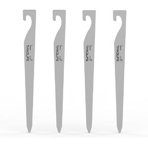 Tent Stakes,Titanium Tent Pegs, L 7.8in/20cm Heavy Duty Camping Stakes,Rustproof, Not Easy to Bend,Essential Tent Accessories for Camping, Rain Tarps, Hiking, Backpacking