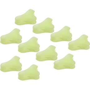 MECCANIXITY Tent Rope Buckle Tensioner, Triangle Cord Adjuster for Camping Hiking Backpacking Picnic Travel, Fluorescent Green Pack of 40