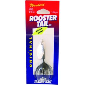 208S-BL Original Rooster Tail Spinner Lure, 2 1/4-Inch, 1/8 -Ounce, Black