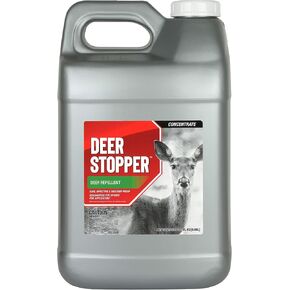 Deer Stopper, Liquid Animal Stopper Repellent, All Natural, Effective All Year Round, Safe for People and Pets, No Harsh Chemicals, Ready to Use, Deer & Moose Repellent - 2.5 Gallon Concentrate