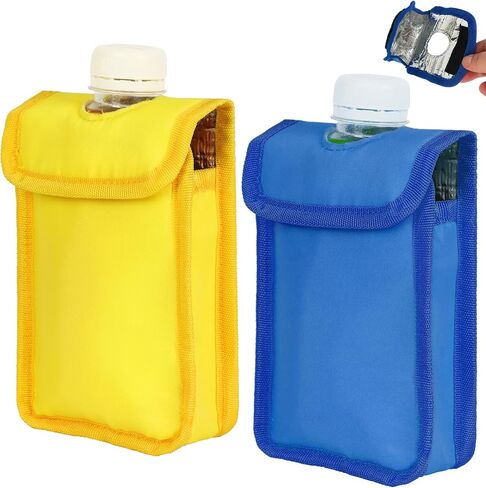 2PCS Travel Food Pouch Cooler, Reusable Insulated Cooler Holder for Food Pouch, Food Pouches Freezing Food Pouch in Saudi Arabia