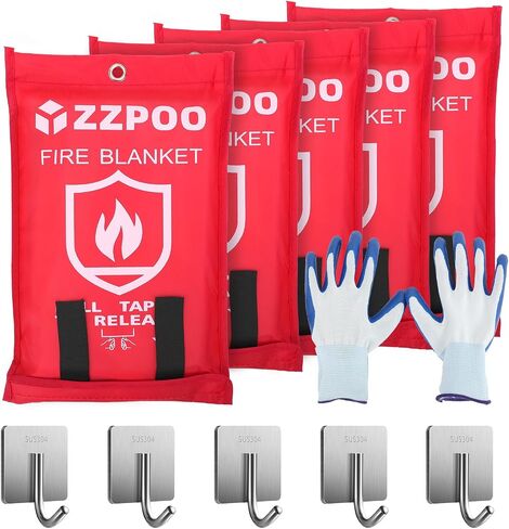 Fire Blankets Emergency for Home - 1 Pack Fire Blankets to Smother a Kitchen Fire, 40x40 inches Fiberglass Fire Blanket in Saudi Arabia