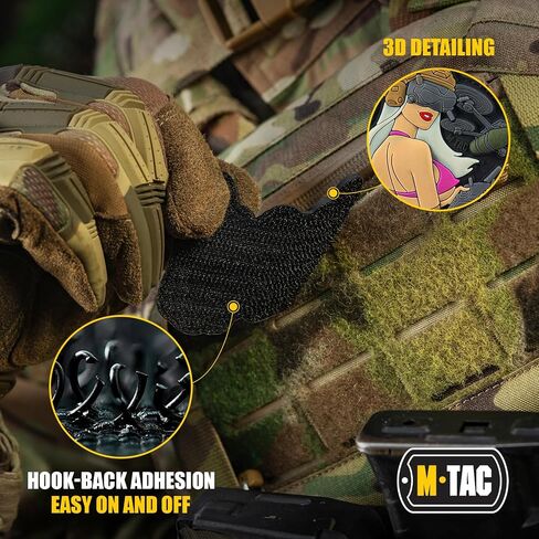 M-Tac Morale Patch التكتيكية Girl - رقعة عسكرية تكتيكية من مادة PVC مع دعامة تثبيت بخطاف - رقعات للسترات وحقائب الظهر والقبعات (№5 SKANDINAVIK) in Kuwait