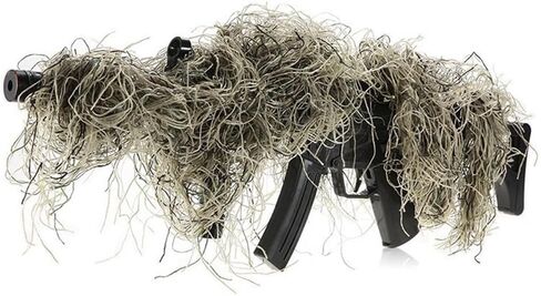 MiOYOOW Ghillie Rifle Wrap, Forest Rifle Concealment Wrap Tactical Camouflage Rifle Cover for Hunting Shooting Photography in Saudi Arabia