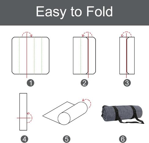Outdoor Picnic Blanket with Bag, 60'' x 80'' Comfortable Picnic Mat for Should Strap, Foldable Outdoor Blanket for Park Beach Travel Camping Yard Outdoor Concerts (Stripe) in Saudi Arabia