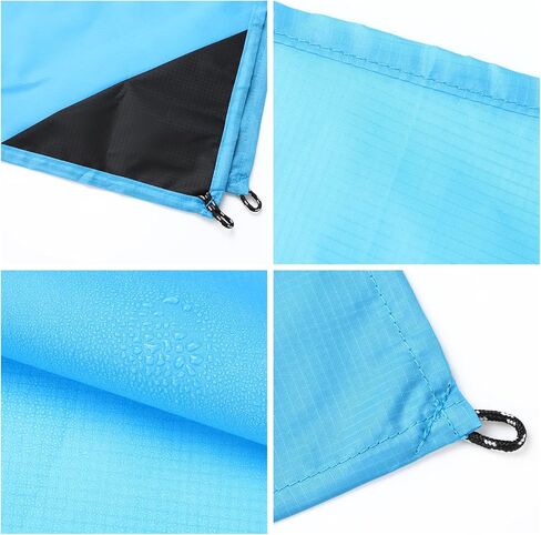 Blue Pocket Blanket 59.1" X 55.1"Compact Picnic Blanket Beach Blanket Waterproof Lightweight Picnic Blankets Small Picnic Mat for Travel Hiking Camping in Saudi Arabia