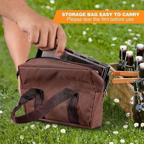 Camping Wood Burning Stove with Carry Bag,Foldable Camp Stove,Stainless Steel Collapsible Backpacking Survival Stove,Campfire Stove,Outdoor Folding Lightweight Stove for BBQ,Cooking,Picnic,Hiking in Kuwait