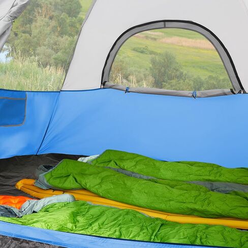 Tent for Camping,4 Person Dome Camping Tent with Removable Rainfly,Waterproof & Windproof Tent Double Layer Tents for Camping,Easy Setup Tent for Hiking Backpacking Picnic Backyard in Saudi Arabia