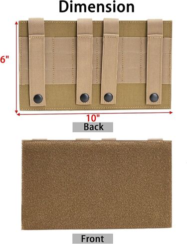 Molle Patch Panel Mounting Placard Platform, MOLLE Hook and Loop Panel for DIY Morale Patch Badges or Hook and Loop Pouch 6″ x 10″ in Saudi Arabia