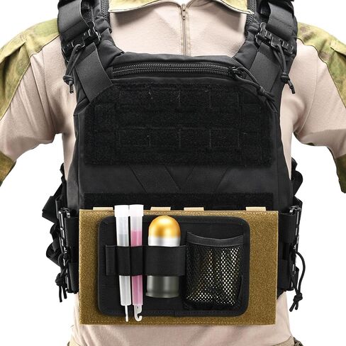Molle Patch Panel Mounting Placard Platform, MOLLE Hook and Loop Panel for DIY Morale Patch Badges or Hook and Loop Pouch 6″ x 10″ in Saudi Arabia