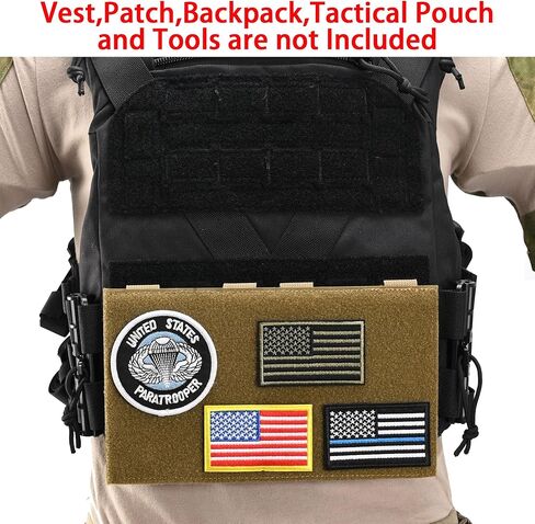 Molle Patch Panel Mounting Placard Platform, MOLLE Hook and Loop Panel for DIY Morale Patch Badges or Hook and Loop Pouch 6″ x 10″ in Saudi Arabia