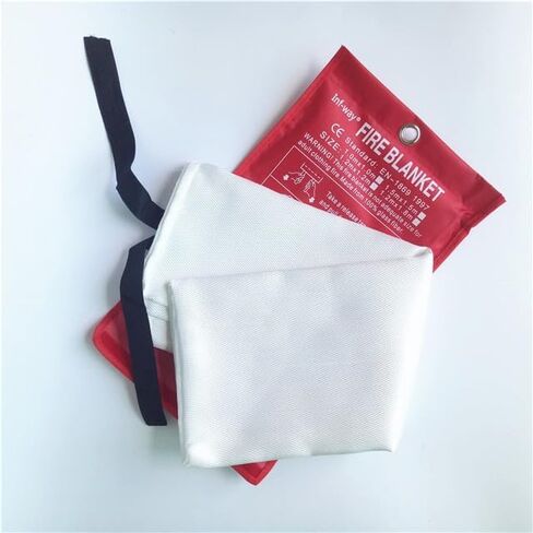 Fire Blanket for Home, Fiberglass Fire Suppression Blanket for Kitchen, Flame Retardant Protection and Heat Insulation Emergency Fireproof Safety Blanket for People, 39.9"x39.3" 2 Pack in Saudi Arabia