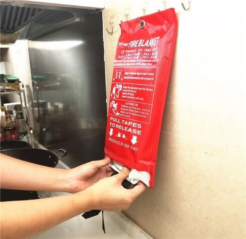 Fire Blanket for Home, Fiberglass Fire Suppression Blanket for Kitchen, Flame Retardant Protection and Heat Insulation Emergency Fireproof Safety Blanket for People, 39.9"x39.3" 2 Pack in Saudi Arabia
