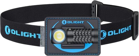 مصباح أمامي صغير LED من OLIGHT Perun بقدرة 1000 لومن قابل لإعادة الشحن، مصباح يدوي بزاوية قائمة مع عصابة رأس، مصباح يدوي EDC للتخييم والجري والخارج وانقطاع التيار الكهربائي والصيد الليلي وركوب الخيل in Kuwait