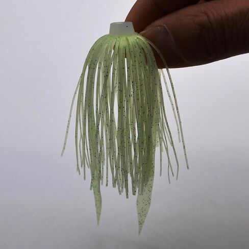 12 Bundles Silicone Jig Skirts Replacement Fishing Skirts for Spinnerbaits Bass Jig Lures Fishing Bait Accessories Quick Change Squid Jig Skirts in Saudi Arabia