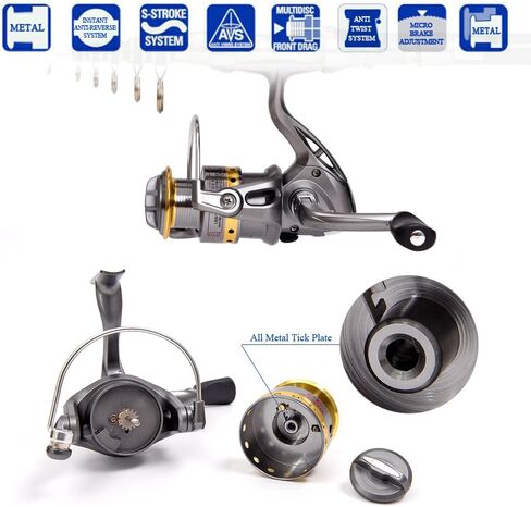 doorslay Fishing Rod and Reel Combos, Carbon Fiber Fishing Pole Combo Set, Telescopic Rods Spinning Reels Lures Set with Carrier Bag for Freshwater Saltwater Kit Fishing Gifts for Men Women in Saudi Arabia