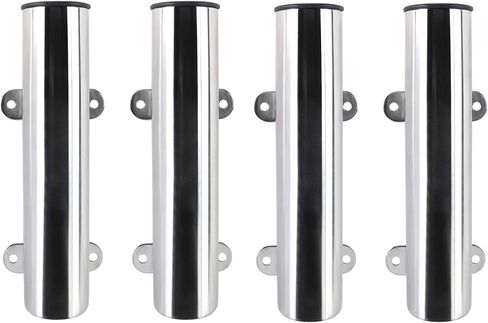 Amarine Made 4-Pack قارب صيد بحري من الفولاذ المقاوم للصدأ مثبت على الجانب حامل قضيب مثبت مع أقواس اللحام in Saudi Arabia