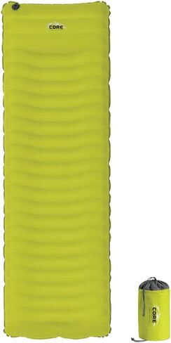 وسادة نوم أساسية للتخييم | سجادة نوم مثالية خفيفة الوزن للخيام ومعدات التخييم | مرتبة قابلة للنفخ خفيفة الوزن للسفر والمشي لمسافات طويلة والاستخدام في الهواء الطلق in Kuwait