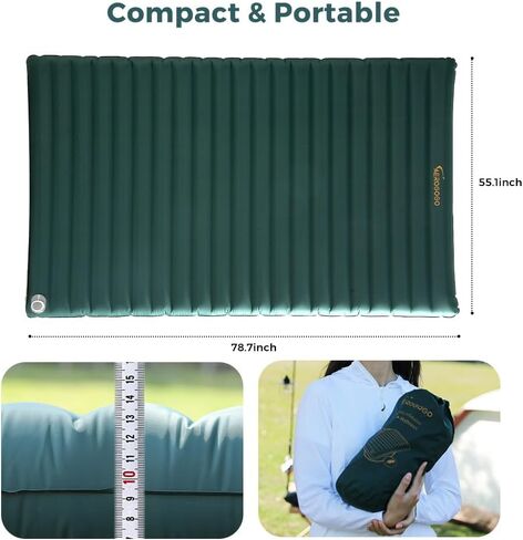 Sleeping Pad for Camping, Self Inflating Sleeping Pad with Built-in Automatic Pump, Camping Sleeping Pad for Backpacking, Traveling, Hiking, Super Portable Camping Pad for Sleeping in Saudi Arabia
