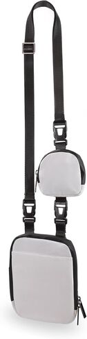 Modular Crossbody Bag with Removable Small Pouch, Water Repellent Belt Pack for Cell Phone Travel Workout Running in Saudi Arabia