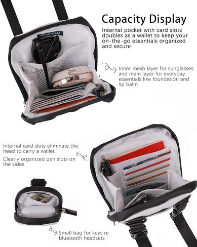 Modular Crossbody Bag with Removable Small Pouch, Water Repellent Belt Pack for Cell Phone Travel Workout Running in Saudi Arabia