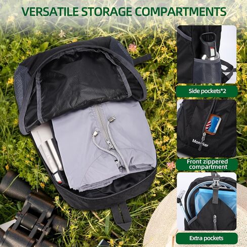 Hiking Backpack, Ultra-Lightweigt and Foldable 20L Daypack for Hiking, Cycling and Camping in Saudi Arabia