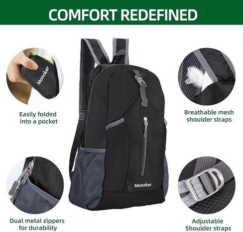 Hiking Backpack, Ultra-Lightweigt and Foldable 20L Daypack for Hiking, Cycling and Camping in Saudi Arabia