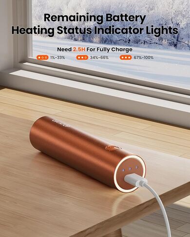 Gaiatop Hand Warmers Rechargeable, Electric Portable Pocket Heater Rechargeable Hand Warmer Heat Therapy Great Gifts for Raynauds, Hunting, Golf, Camping, Women, Men in Saudi Arabia