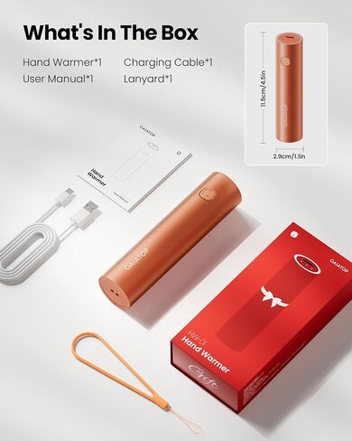 Gaiatop Hand Warmers Rechargeable, Electric Portable Pocket Heater Rechargeable Hand Warmer Heat Therapy Great Gifts for Raynauds, Hunting, Golf, Camping, Women, Men in Saudi Arabia