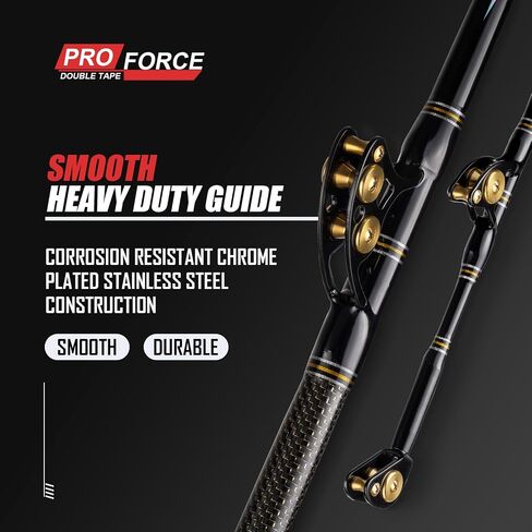 Trolling Rod Saltwater Offshore Heavy Roller Rod Bent Butt Trolling Rod Big Game Conventional Boat Fishing Pole Heavy Duty Fishing Rod 6' in Saudi Arabia