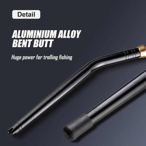 Trolling Rod Saltwater Offshore Heavy Roller Rod Bent Butt Trolling Rod Big Game Conventional Boat Fishing Pole Heavy Duty Fishing Rod 6' in Saudi Arabia