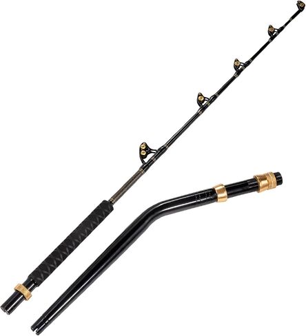 Trolling Rod Saltwater Offshore Heavy Roller Rod Bent Butt Trolling Rod Big Game Conventional Boat Fishing Pole Heavy Duty Fishing Rod 6' in Saudi Arabia