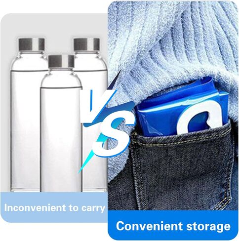 4 PCS Collapsible Water Container Bag 10L/2.6 Gallon, No-Leak Freezable Foldable Water Bottle, BPA Free Food Grade Plastic Storage Jug for Camping Hiking Travel Backpack Emergency Survival Kit in Saudi Arabia