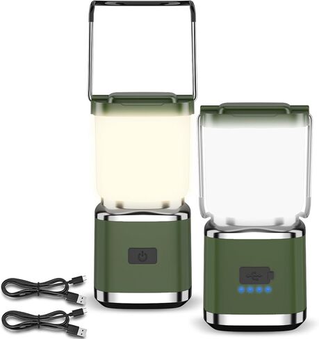 LED Camping Lantern, 1000 Lumens Camping Lantern Rechargeable with 4 Light Modes, Waterproof, Camping Essentials, Mini Lantern Flashlight for Camping, Hurricane, Emergency, Hiking, Power Outages in Saudi Arabia
