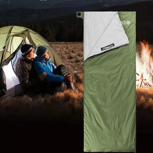 Ultralight Sleeping Bag - Envelope Lightweight Portable, Waterproof, Comfort with Compression Sack - Great for 3 Season Traveling, Camping, Hiking in Saudi Arabia