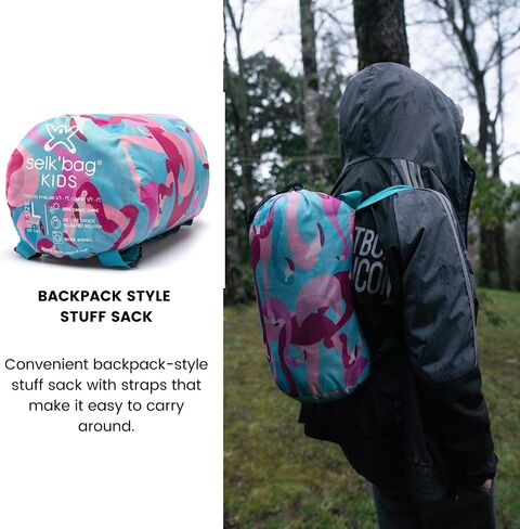 حقيبة نوم للأطفال يمكن ارتداؤها من Selk'bag I مناسبة للاستخدام الخارجي والداخلي للأولاد والبنات، والتخييم، والمشي لمسافات طويلة، ورحلات RV، وحفلات النوم، والسفر، والاسترخاء in Kuwait