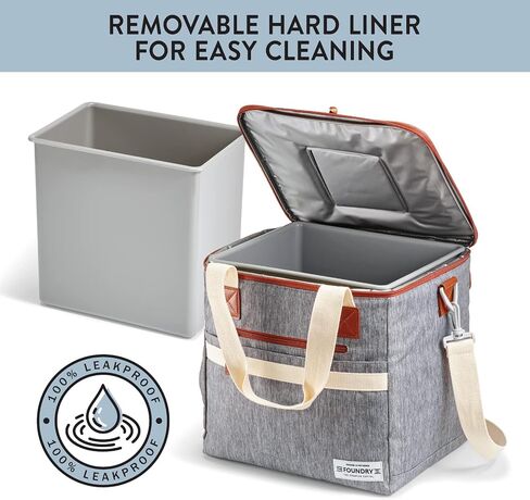 Fit & Fresh 24-Can Navy Insulated Soft Cooler Bag, 7.12 Liters, Portable, Leakproof, Insulated, PEVA Lined in Saudi Arabia
